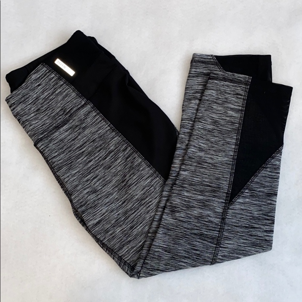 Gray and Black Capri leggings
